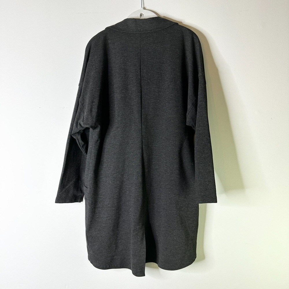 CAbi Coat Women S Heather Gray Lisbon Topper Jacket Knit Athleisure Boho NWOT - Picture 3 of 9